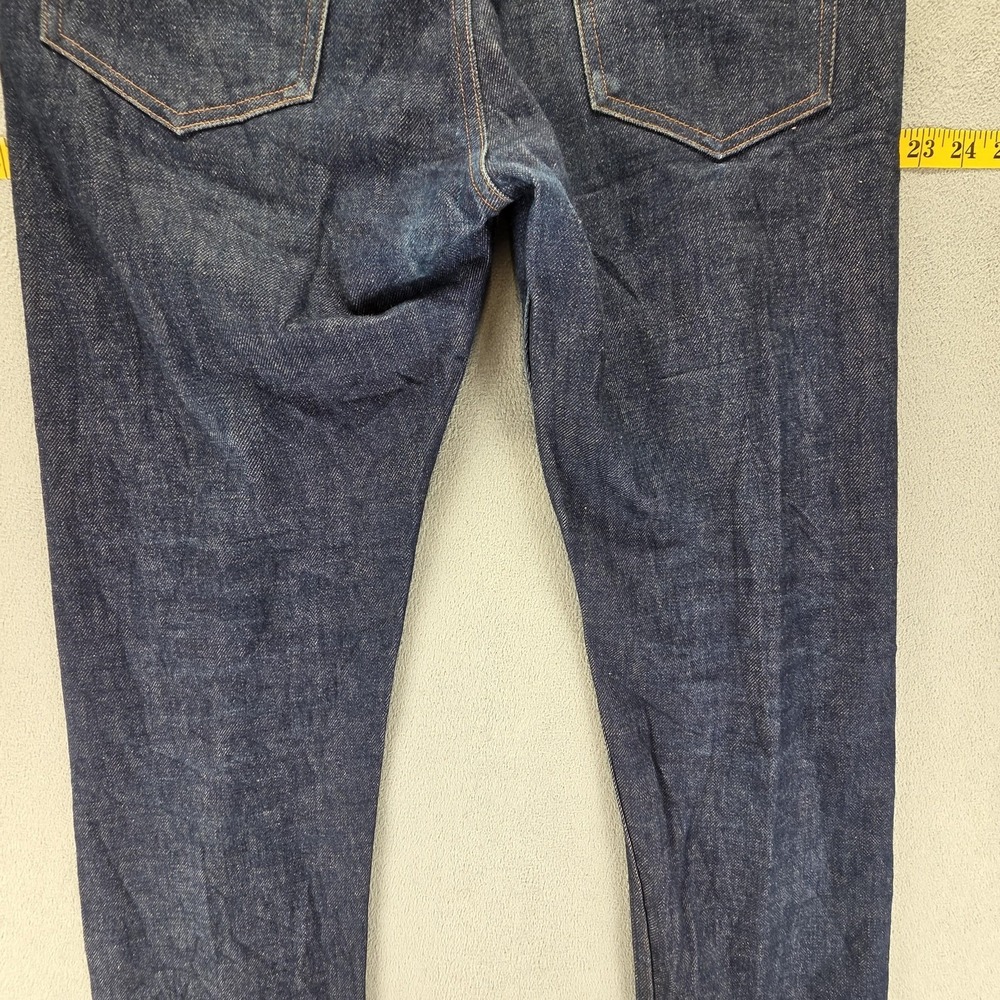 A.P.C. Jeans Mens 31x30 Blue Selvedge Petit New Standard Raw Denim Button Fly - Picture 16 of 16